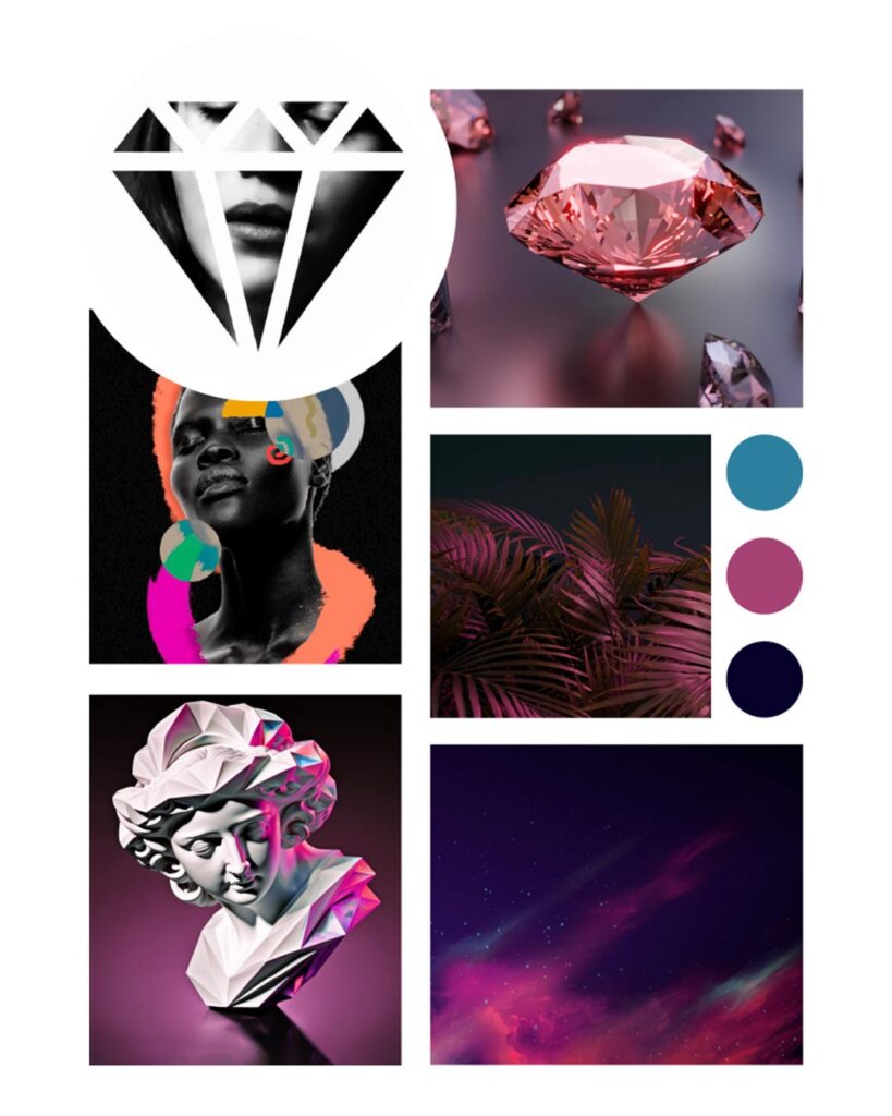 exemple moodboard univers graphique