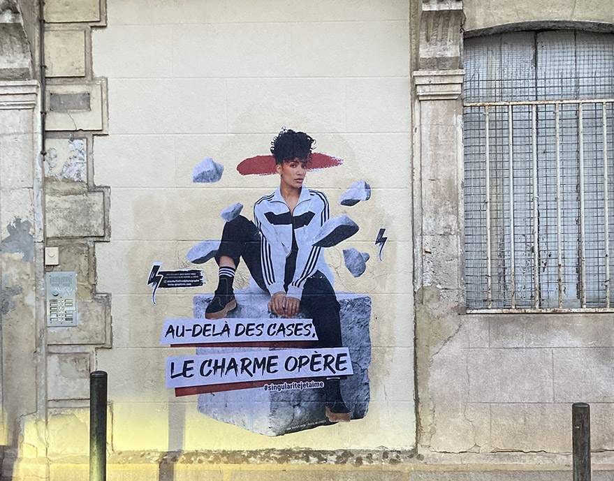 street art montpellier collage